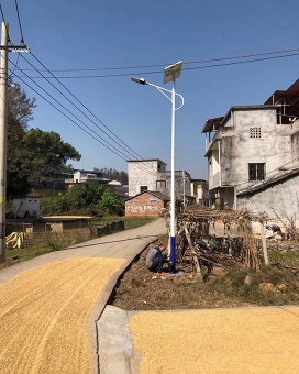 太阳能路灯施工案例