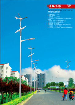 风光互补太阳能路灯